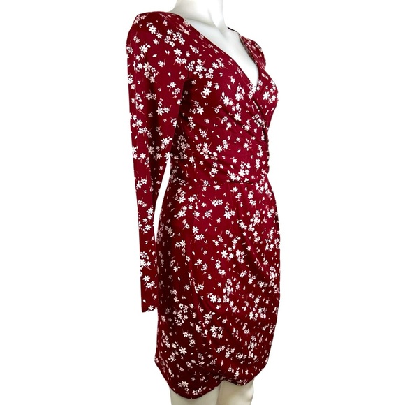 Trixxi country style dress flower dress burgundy size small new with tags - Picture 2 of 10